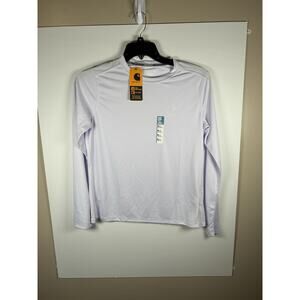NWT Carhartt Force Sun Defender Women's M Long Sleeve Graphic T-Shirt Lavender